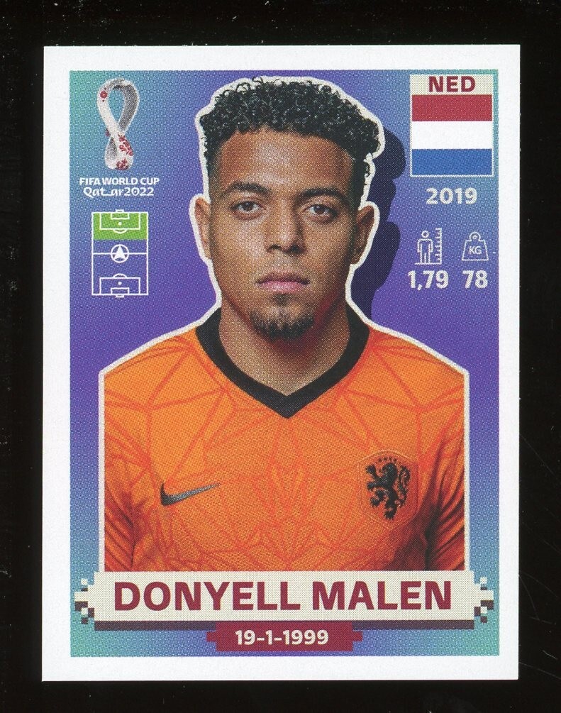 2022 Fifa World Cup Panini Sticker DONYELL MALEN Netherlands