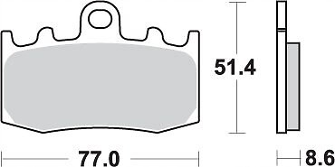 Plaquettes de frein KH335 Street Excel Sinter dorées pour moto BMW R850
