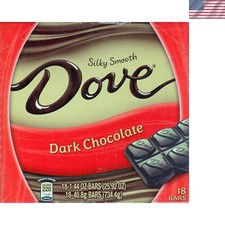 Dove Dark Chocolate Silky Smooth: 18 Bars of 1.44 Ounce
