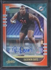 2020 Panini Absolute Signatures Orange Spectrum /50 Raekwon Davis Rookie Auto RC
