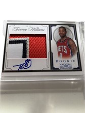 2009 National Treasures Platinum TERRENCE WILLIAMS ROOKIE RC PATCH AUTO 2/5 NETS