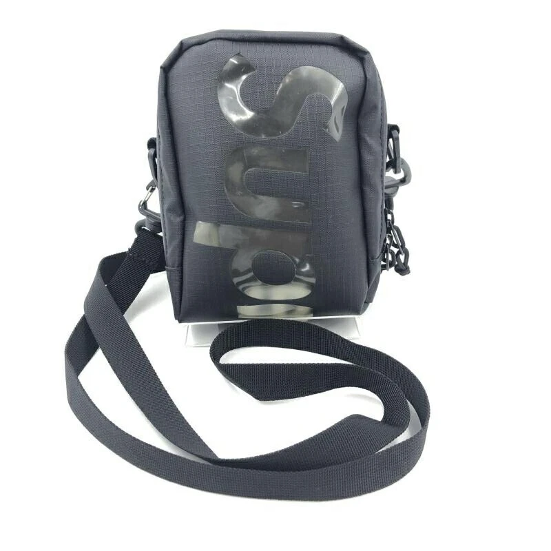 Supreme 21SS Unisex Neck Pouch Shoulder Bag Black Crossbody Zip Used Japan F/S