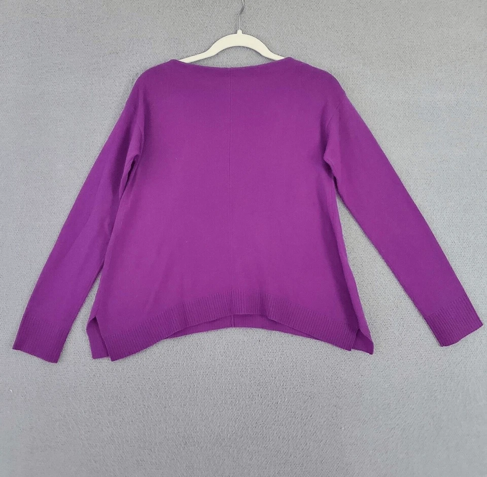 Suéter feminino Diane Von Furstenberg manga longa lã cashmere pequeno - Imagem 3 de 4