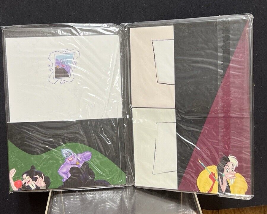 Vintage Disney Female Villains Stationery Kit Maleficent Ursula Cruella Evil