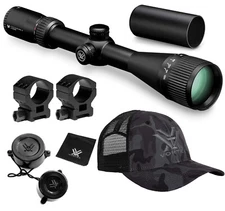 Vortex Optics Crossfire II 6-24x50 Riflescope Dead-Hold w Rings and Hat Bundle