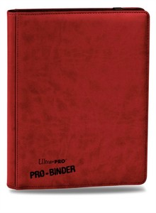 Ultra Pro, 9 Pocket Premium Full-View Pro Binder, Red (Hold 360 Cards)