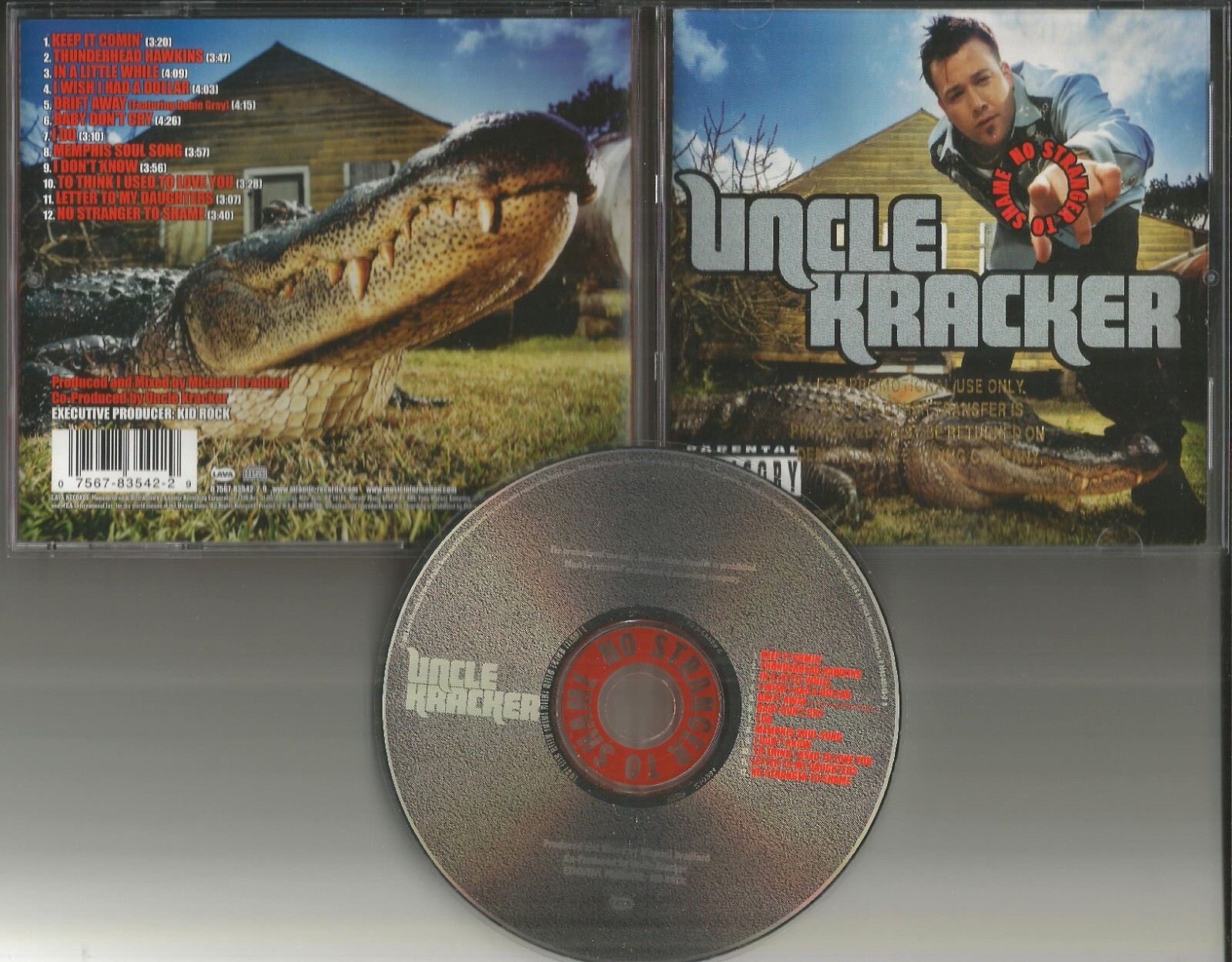 UNCLE KRACKER w/ KID ROCK No Stranger RARE GOLD STAMP PROMO PRESSING CD MINT