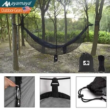 Hammock Bug & Mosquito Mesh Net Cover Portable Double Zipper for Outdoor Camping