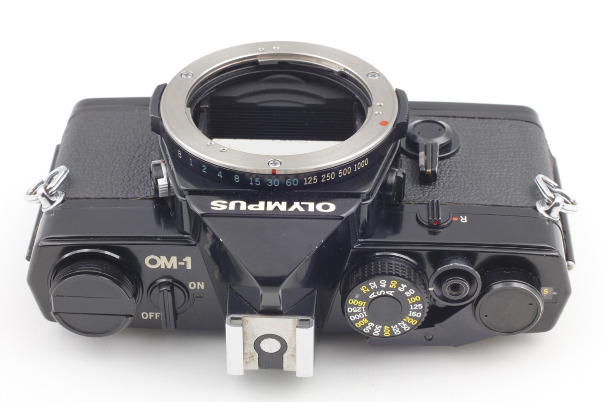 EXC+++] Olympus OM-1 Black SLR Film Camera w/50mm f/1.4 Lens