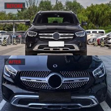 Diamant Grill Kühlergrill Frontgri Für Mercedes Benz GLC-Klasse X253 2020-2022 Diamant Grill Kühlergrill Frontgri Für Mercedes Benz GLC-Klasse X253 2020-2022