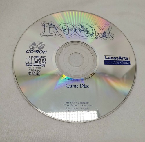 Loom Pc Cd Computer Game Cd Rom Lucas Arts Lucas Film Games Ibm Ebay