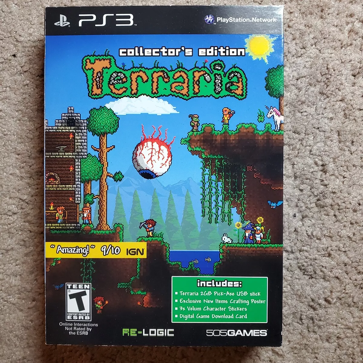 Terraria Collector's Edition Sony PlayStation 3 PS3 *DOWNLOAD CARD*  812872014388