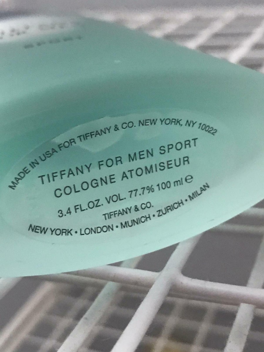 ティファニー　TIFFANY FOR MEN SPORT 100ml 2 x 100ml TIFFANY for Men Cologne Sport Cologne Spray
