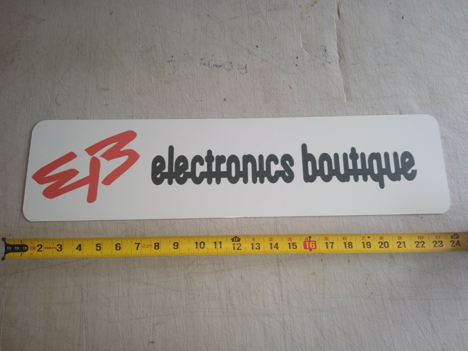 Electronics Boutique Sign 6" x 24" Aluminium display, EB Games! Video Games!  | eBay