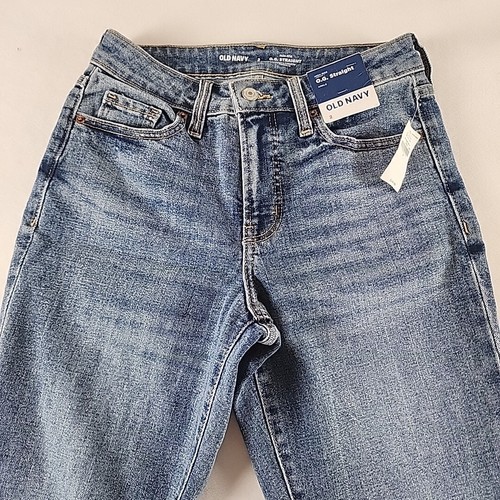 Old Navy Women's Size 2 O.G Straight High-Rise Medium Denim Wash Ankle Jeans NEW