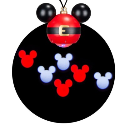 #ad CHRISTMAS Disney Holiday Mickey Mouse Whirl A Motion LED Projection Ornament $19.88