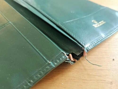 ROLEX Leather Wallet Green - Picture 3 of 7