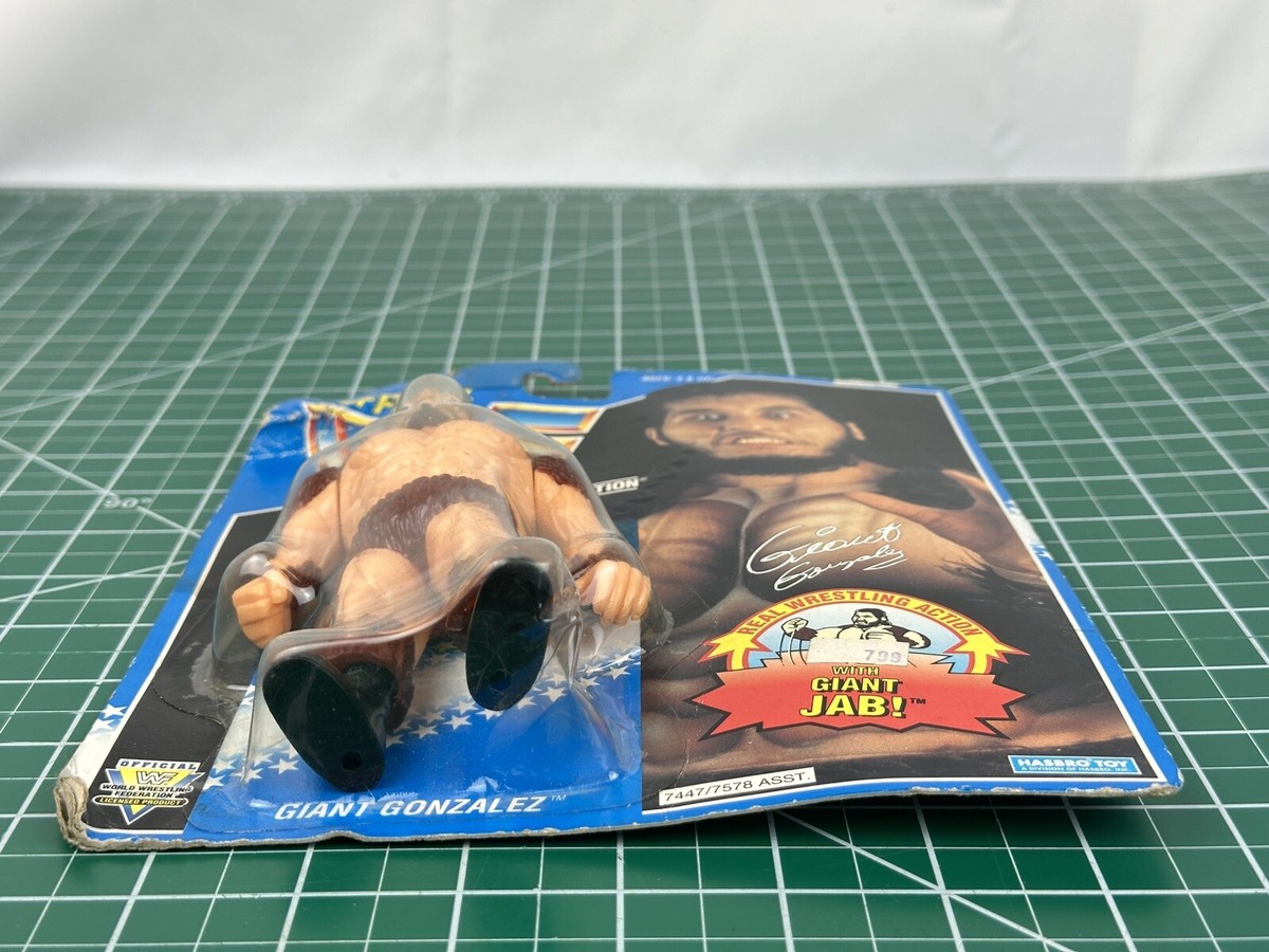 WWF Giant Gonzalez フィギュア 1994 Hasbro WWF GIANT GONZALEZ Series 10 JAB OFFICIAL Graded