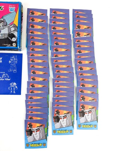 G1 Generation 1 Transformers Takara NTV Menko Komplett Display Packs Album Preis - Bild 2 von 23