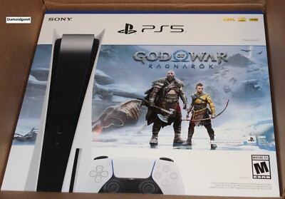Sony PS5 Blu-Ray Edition Console God of War Ragnarök Bundle - White