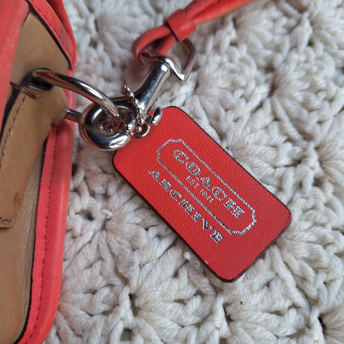 Coach Archive Penny Leather Crossbody Bag Twist Turn Lock K1226