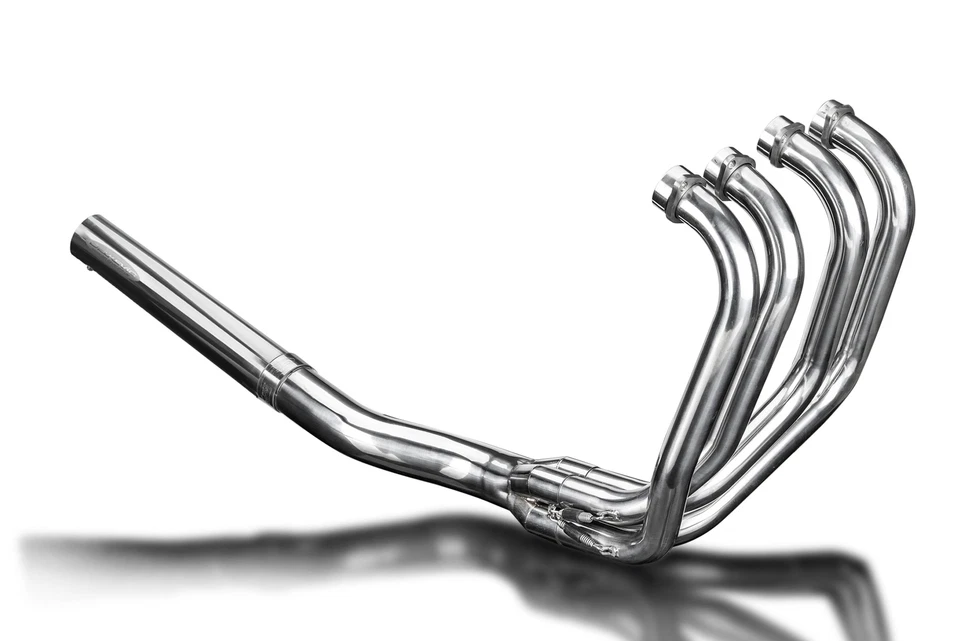 Yamaha XS1100 1978-1982 escape completo 4-1 lata silenciador recto de acero inoxidable Foto 2 de 4