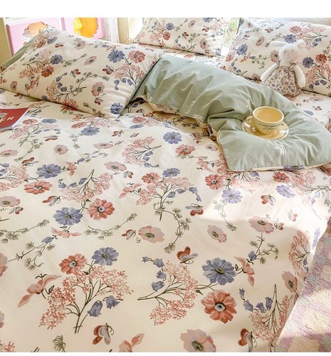 Cover Craft 100 % Cotton Bedding comforter cover Duvet Cover Cozy and Comfy 4 pc - Picture 2 of 4