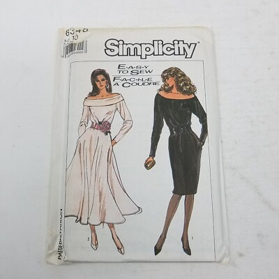 simplicity fit and flare dress pattern 1950's Simplicity Sailor Collar Sheath or Fit and Flare Dress Pattern –  Backroom Finds main image 0