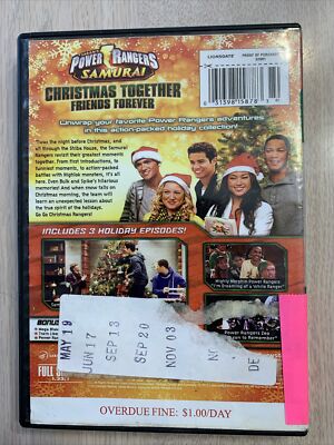 Power Rangers samurai Christmas together friends forever DVD 2012