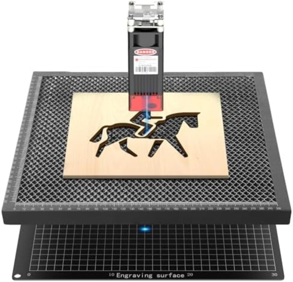 SafeGrid Laser Bed: Sistema Protezione Scrivania Incisore Laser