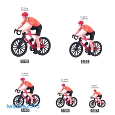 Ride Bike Man Male Scene Props Miniatures Figures Model For Cars Vehicles Toys