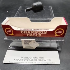 Vintage FAULK'S PREDATOR SQUEAKER In Original Box - Works Great!!