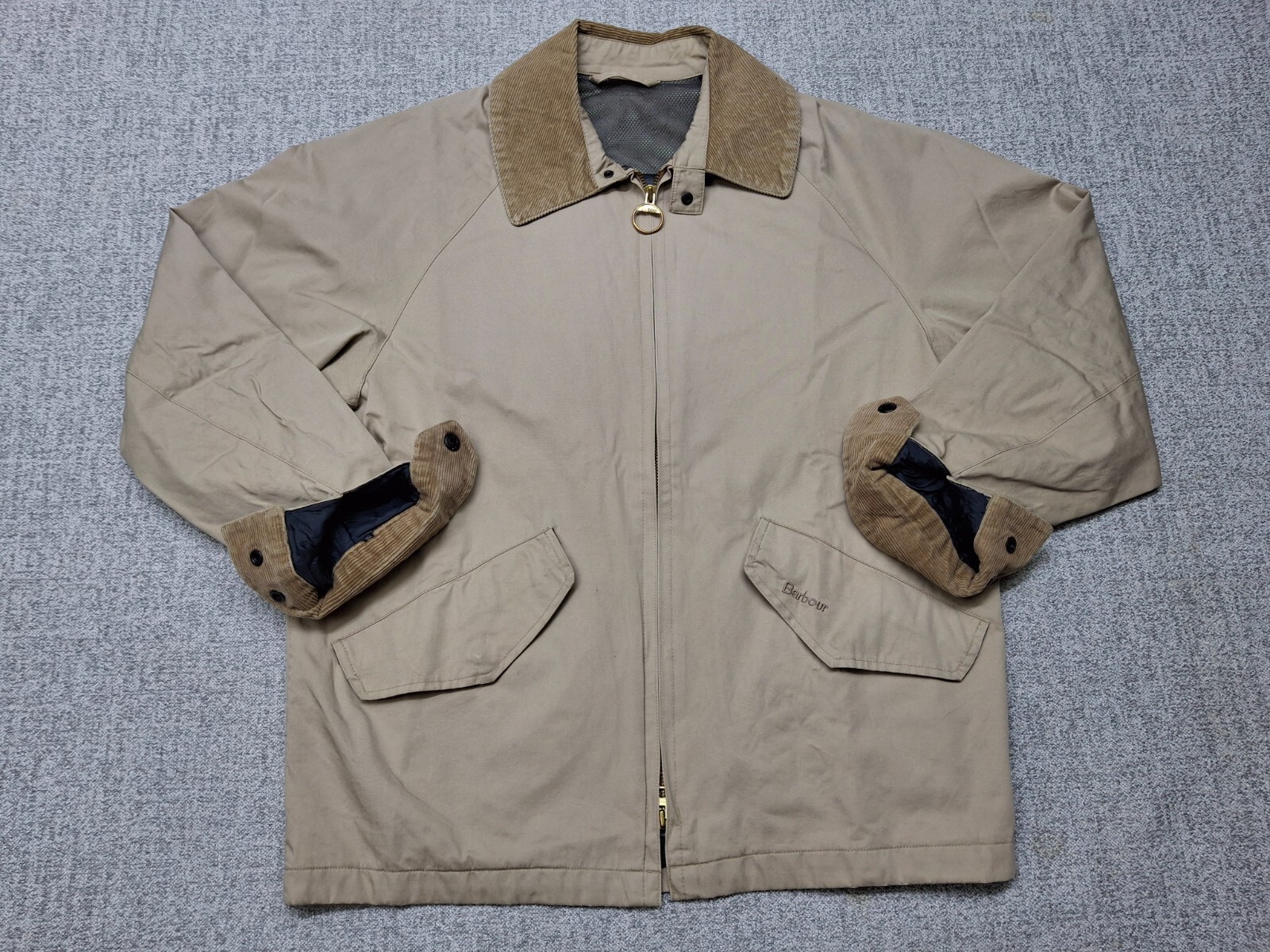 A rare Barbour A807 L/W Lightweight Beresford Beige Cotton Jacket Tartan Size S image 5