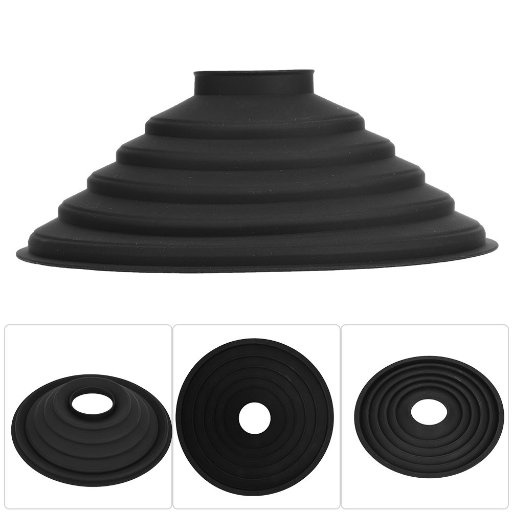 1 Pcs Black Silicone Ultimate Camera Lens Hood Reducing For SLR Cameras