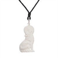 81Stgeneration AnhäNger Halskette Mond Wolf Knochen .925 Sterlingsilber