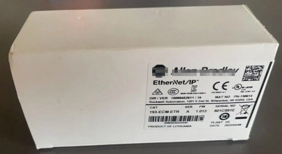 193-ECM-ETR New Factory Sealed for AB Ser A Ethernet / Ip Comm Module 193ECMETR - Image 2 of 2