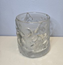 Crystal Clear Indonesia Christmas Tree Frosted Votive Candle Holder 3.25"