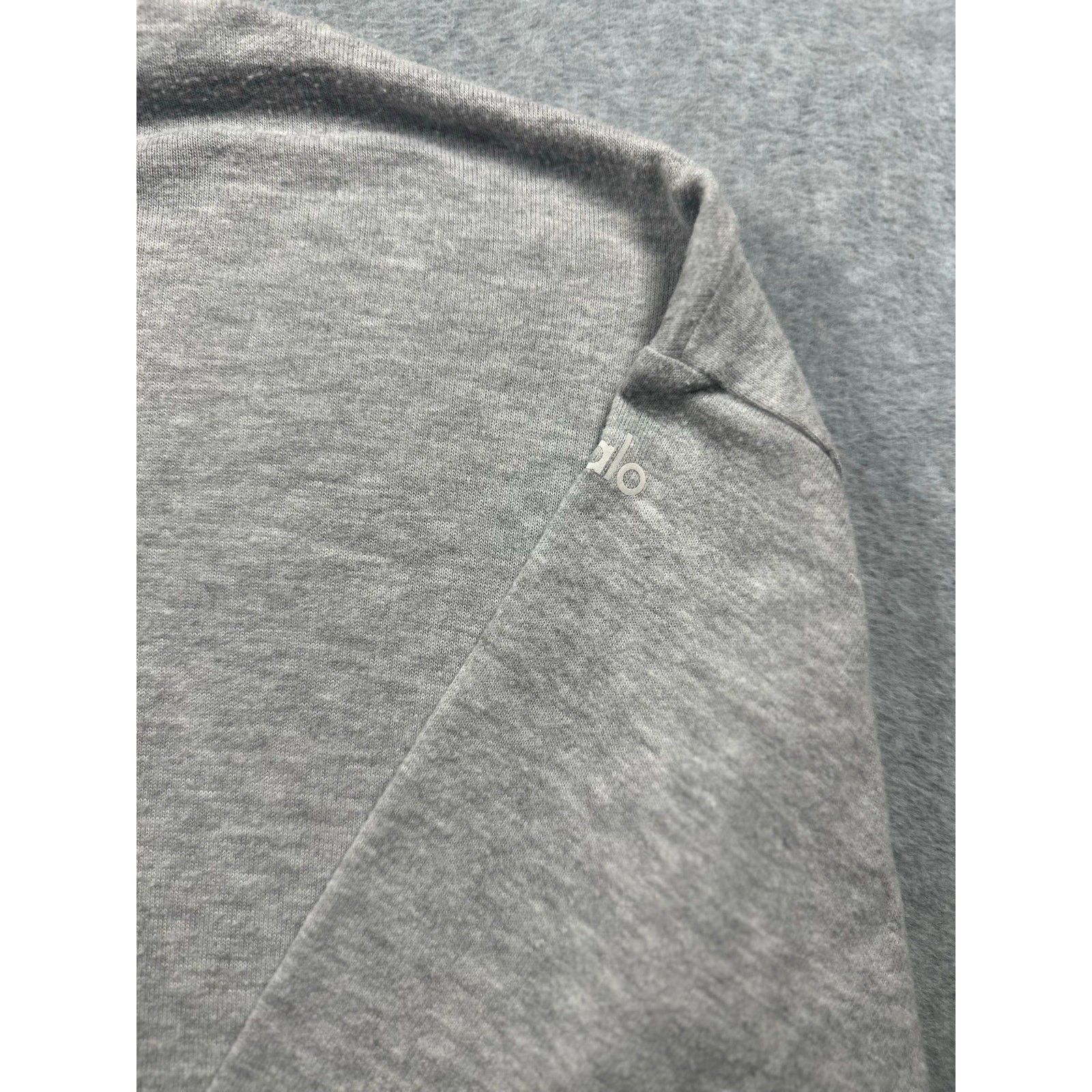Alo Yoga Soho Sweatshirt Women's Est Medium Heather Grey Pullover Crewneck image 6