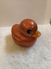 Large Rubber Ducky Duck Sparkly Bath Toy Glitter Dazzle Duckie Ja-Ru 6  