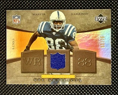 2007 Upper Deck Artifacts Nfl Artifacts Marvin Harrison #NFL-HA Bronze /75 (MEM)