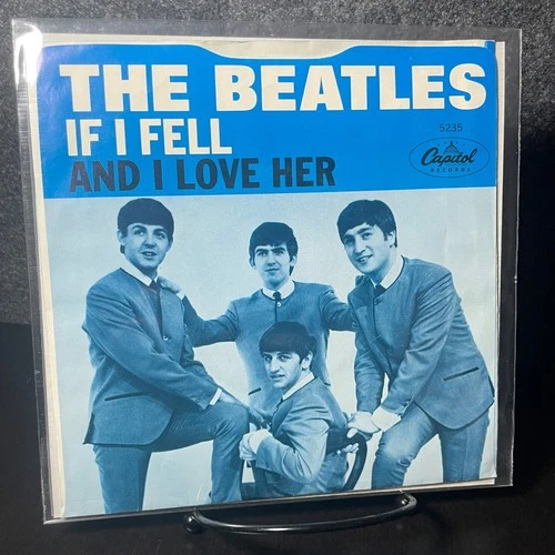 The Beatles – And I Love Her / If I Fell 45 Capitol 1964 ORIGINAL PIC SLEEVE VG+