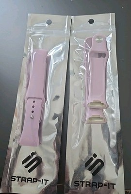 Zwei Ersatzarmbänder für Fitbit Charge 4 Farbe Flieder Größe S