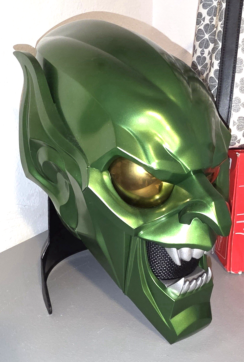 廃盤品 NORMANN  『BOLD』 ペトロールグリーン New MARVEL LEGENDS GREEN GOBLIN Roleplay Helmet Replica Norman