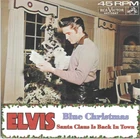 Lot of Two Elvis Presley Christmas Holiday 45s  Blue Christmas with Fantasy P/S