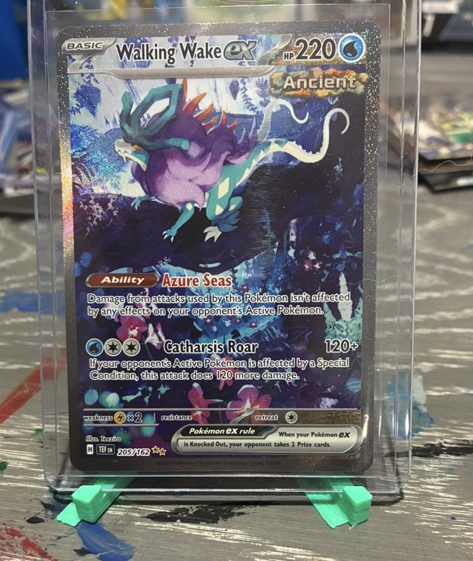 Walking Wake ex 205/162 Illustration Rare Holo Pokemon Card Mint
