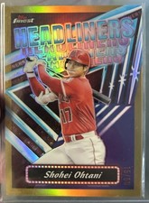 2023 Topps Finest Headliners Shohei Ohtani GOLD Refractor /50 #FH-1 Angels