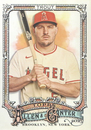 2025 Topps Allen and Ginter Mike Trout #100 card