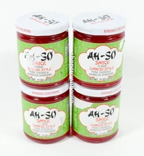 4 Ah-So CHINESE STYLE Sauce 11oz jar Pork Chicken Barbecue Spareribs 09/03/2027