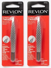 Lot of 2 Revlon Ultimate Tweezer - Slant Tip - 2ct - 68516