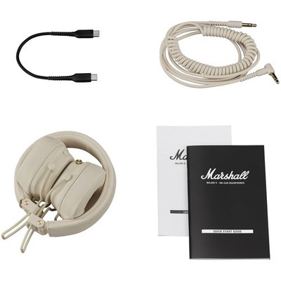 Marshall Major V On-Ear Wireless Bluetooth Headphones (Cream) | eBay